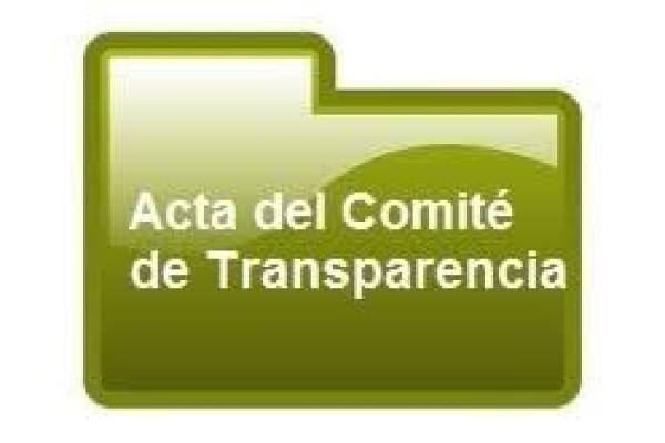Fraccion XI - Actas y Resoluciones del Comite de Transparencia